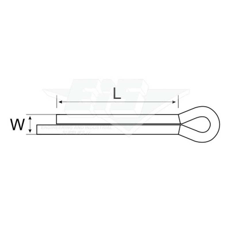 split pin pins stainless steel ss s/s s/steel